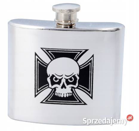 Piersiówka ze Stali Nierdzewnej Srebrna z Ostrowy nad Okszą