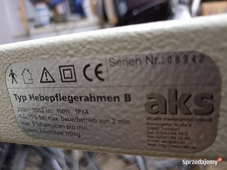 Łóżko rehabilitacyjne elektryczne Łask sprzedam