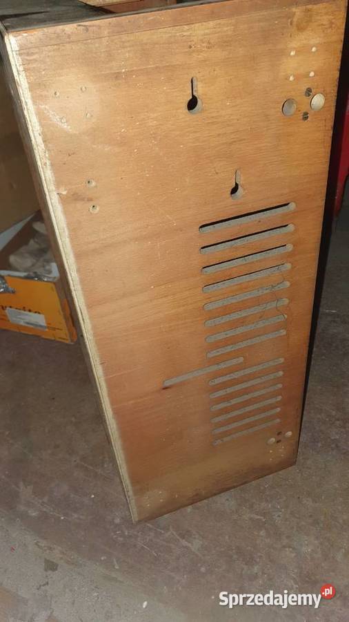 Drewniane pudło telewizorze PRL Warszawa