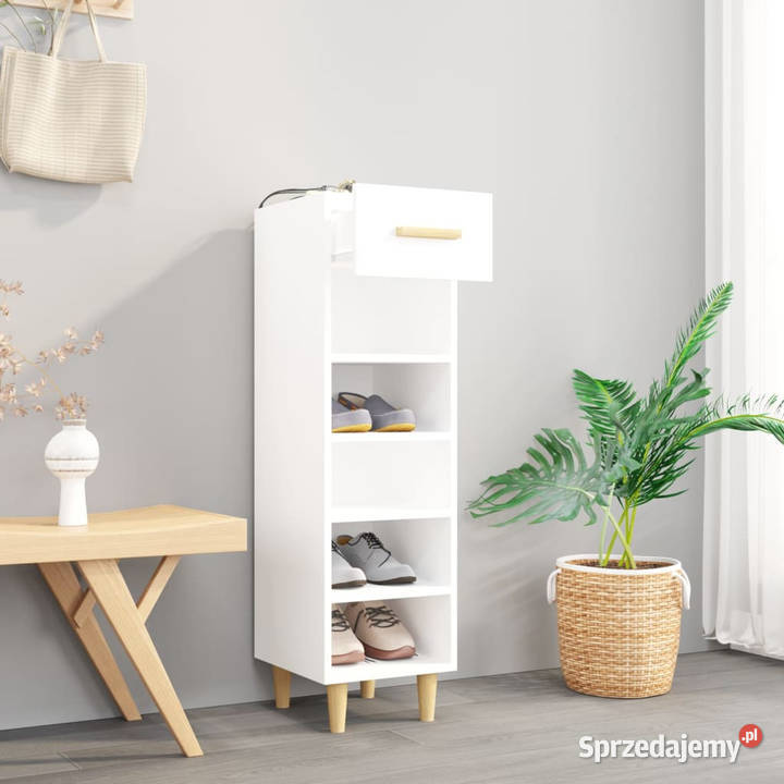 Szafka na buty biała 30x35x105 materiał mazowieckie Warszawa