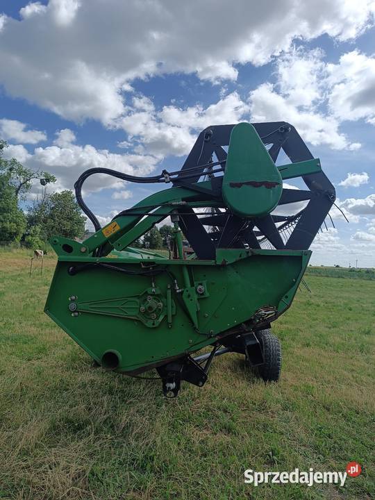 Heder John Deere 622R z wózkiem John Deere Zbożowe Gręblin