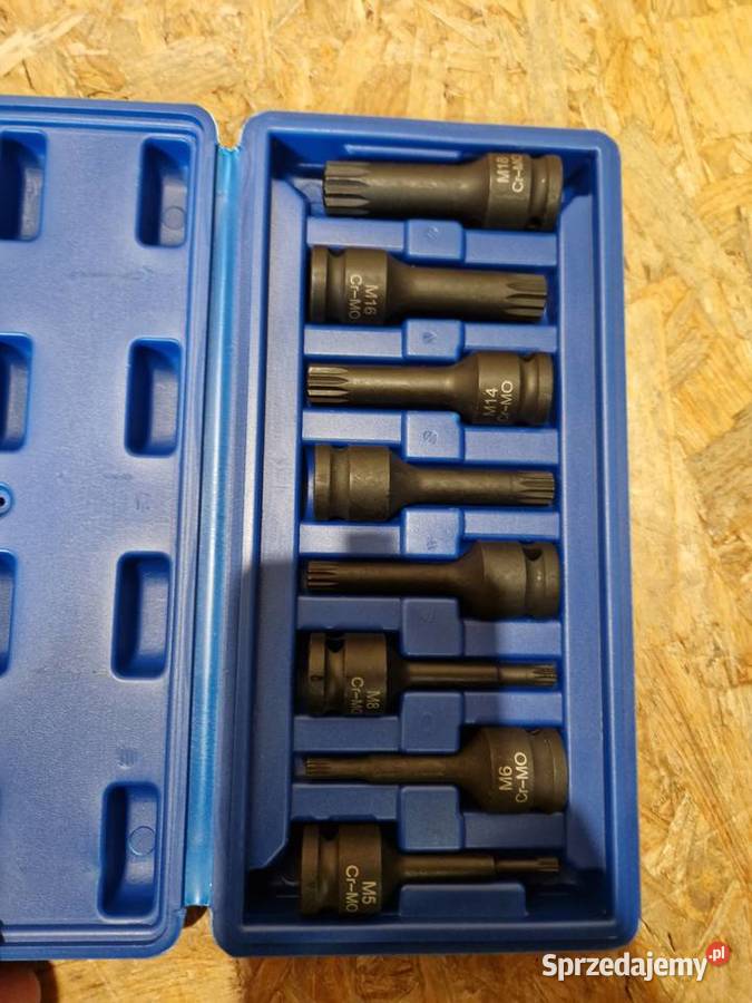 Zestaw 8 kluczy bitów udarowych Spline 12 M5M18 Klucze udarowe Głogowa