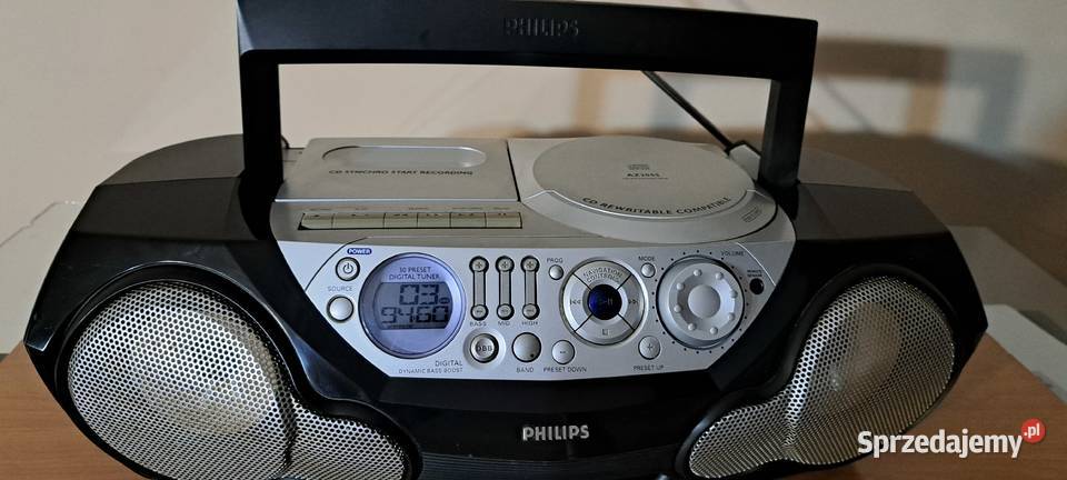 Boombox Philips AZ2055 sprawny Elektronika