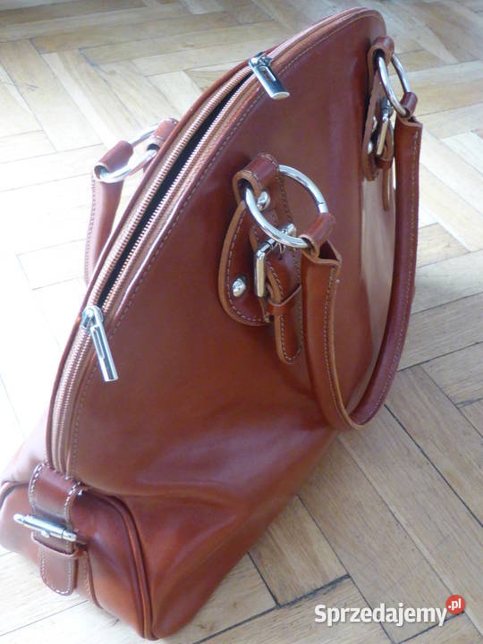 torebka ze skóry włoskiej Łódź sprzedam