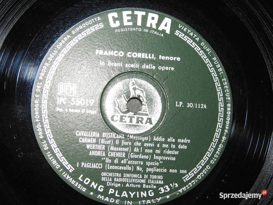 Franco CORELLI Recital Włochy Cetra LPC 55019 podkarpackie Przemyśl