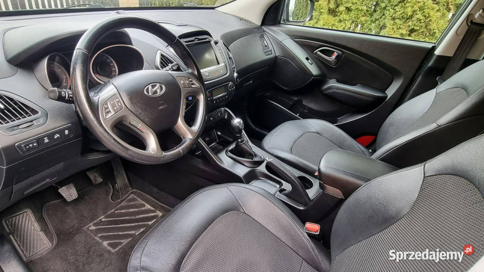 Hyundai ix35 Serwis 4x4 166 PółSkóry GWARANCJA wielofunkcyjna kierownica Płońsk