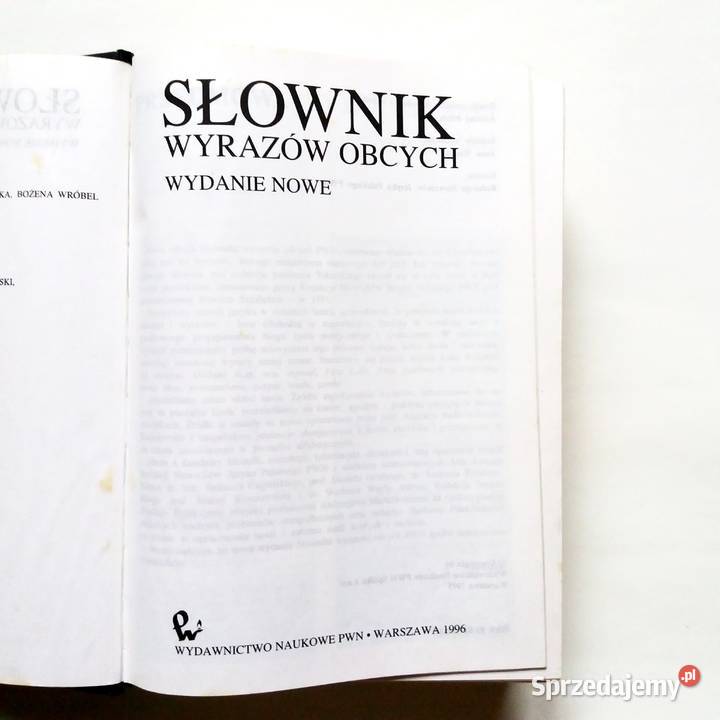 Słownik Wyrazów Obcych Wydanie Nowe PWN Łódź