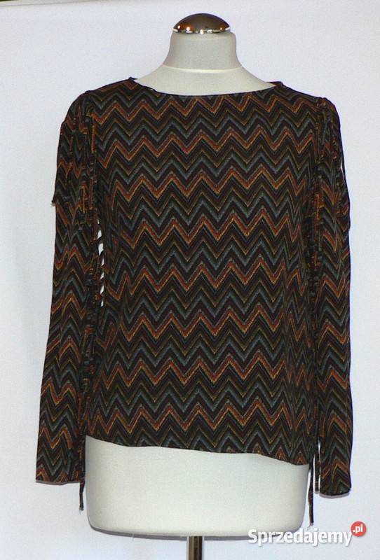 ZARA Womanciekawa oryginalna bluzkaS Łódź