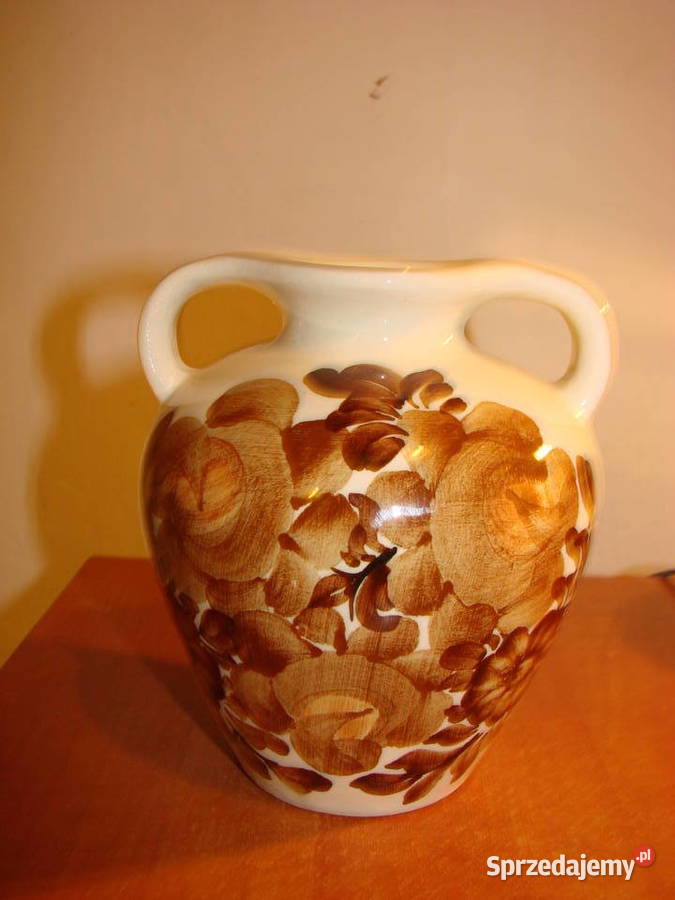 ZF Koło fajansowy wazonik Porcelana i szkło Pruszcz Gdański