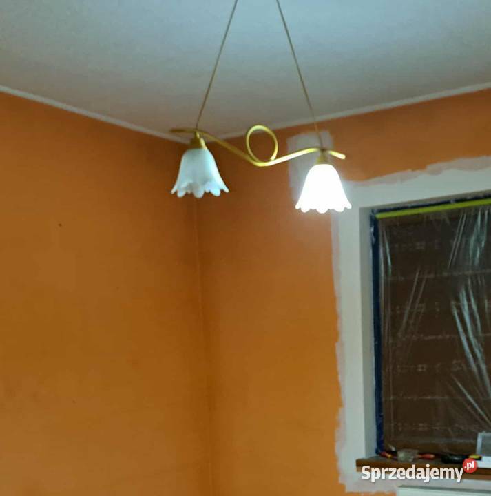 Żyrandol lampa sufitowa na dwa klosze Oświetlenie kujawsko-pomorskie