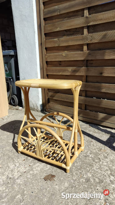 Gazetnik bambus rattan stojak na gazety Warszawa sprzedam