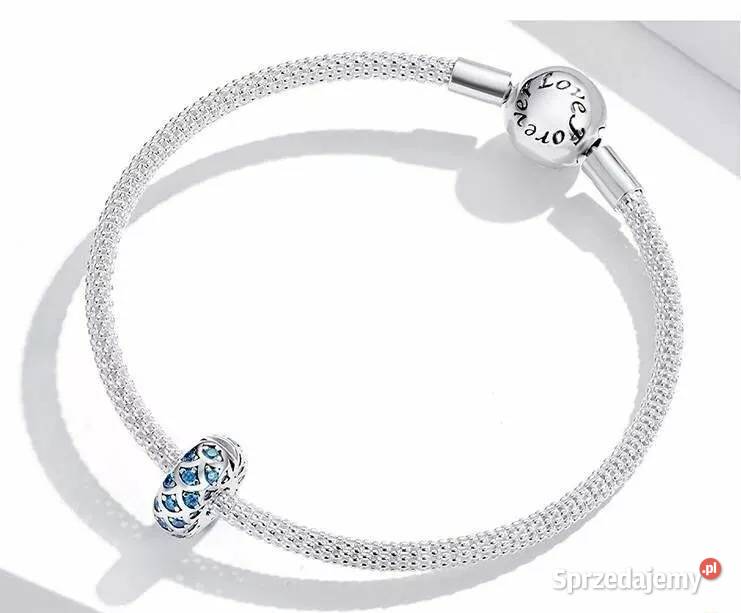 Pandora Charm koralik klips błekitny niebieski Warszawa