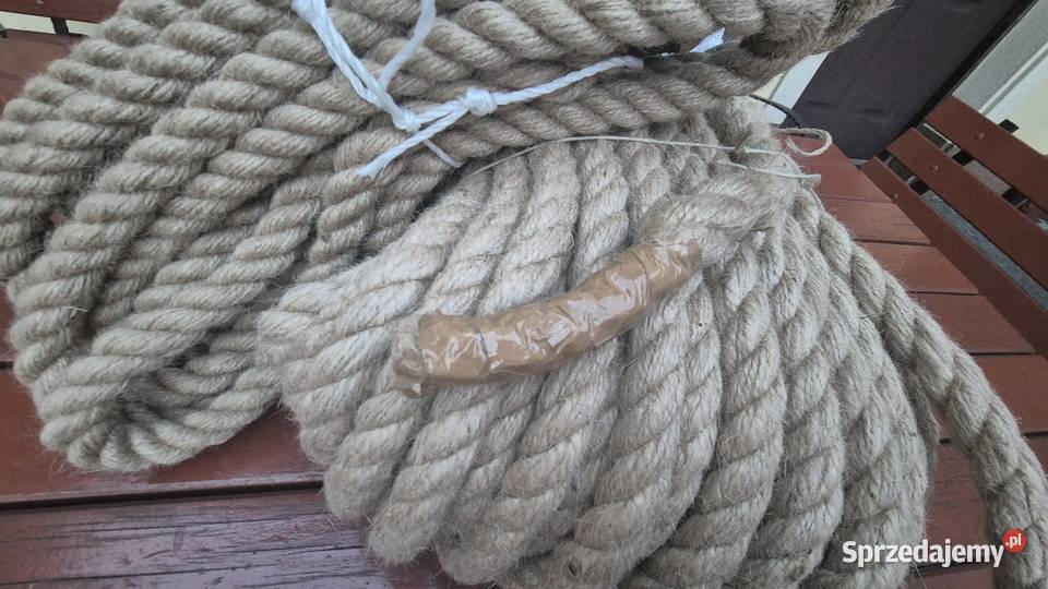 Lina jutowa 24mm 26mm 28mm 30mm 3 sznurek jutowy kujawsko-pomorskie Grudziądz sprzedam