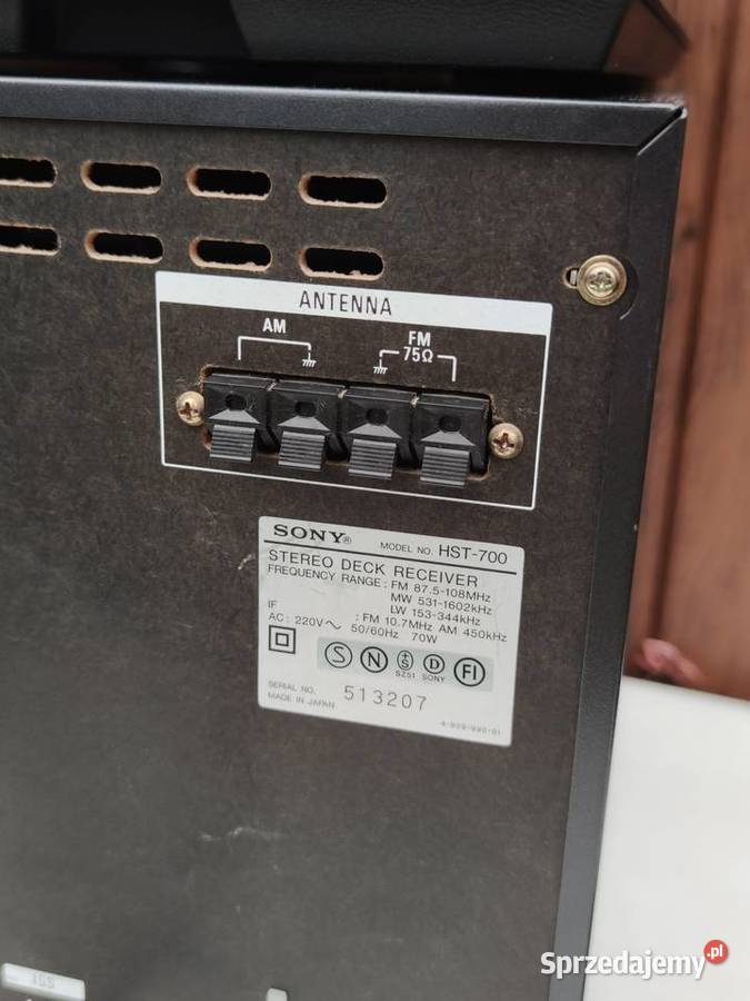 Sony xo700 wieża z lat 80 gramofon korektor deck Świdwin