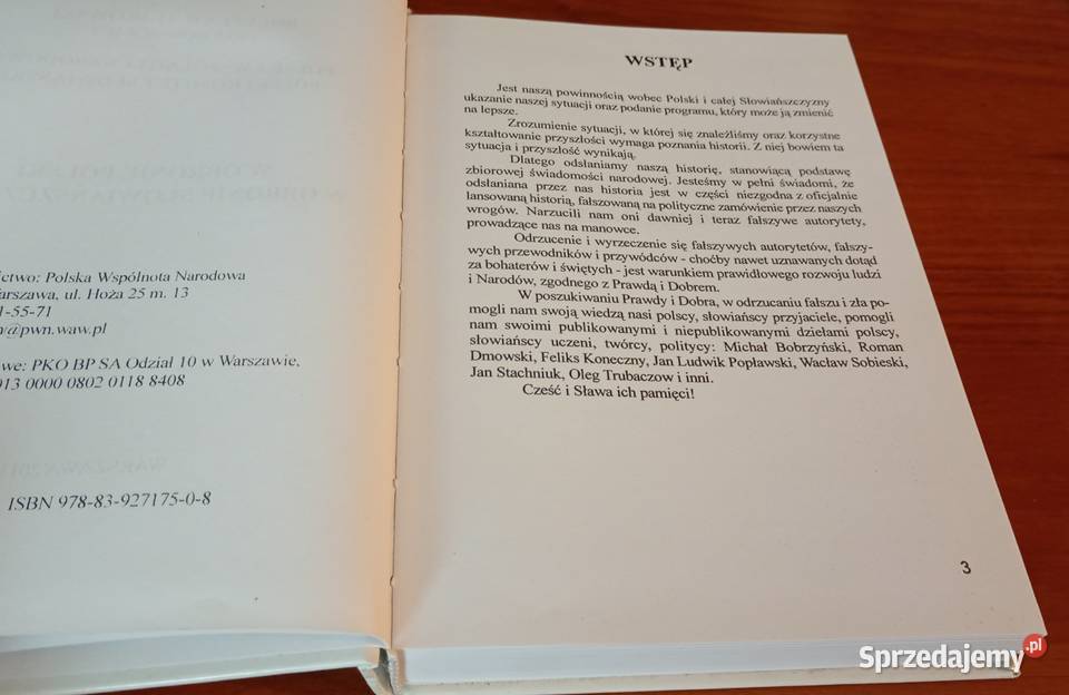 W obronie Polski w obronie słowiańszczyzny ISBN 9788392717508