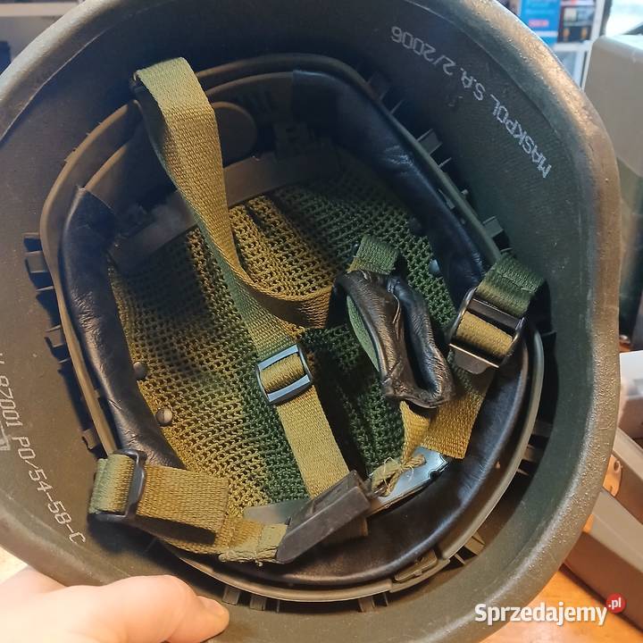 Hełm kompozytowy HP01 MASKPOL BR khaki 2006r łódzkie Skierniewice