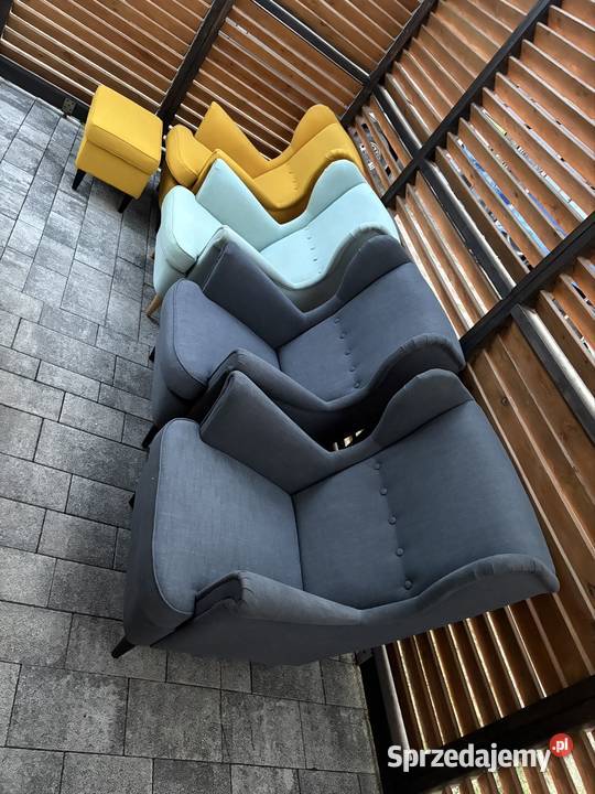 Fotel uszak szary