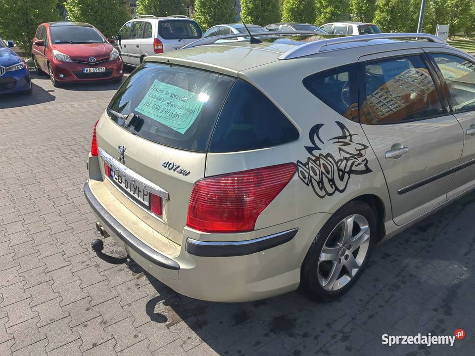 Peugeot 407 SW 30 V6 LPG Automat Panoramiczny nieuszkodzony