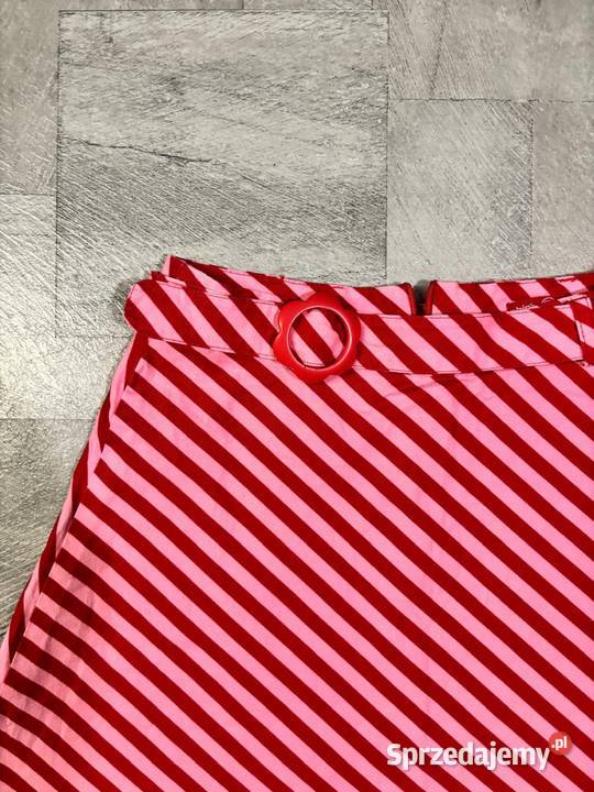 Czerwona spódniczka w paski Zgierz