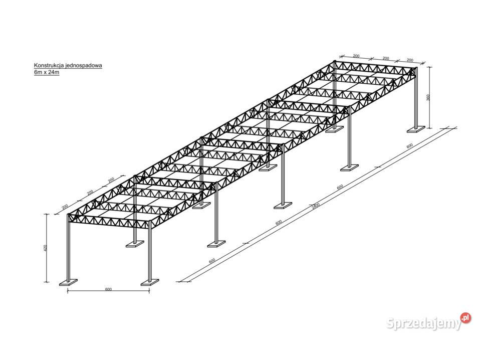 Konstrukcja Stalowa 6x24 Hala Wiata Magazyn Pozostałe Rawa Mazowiecka
