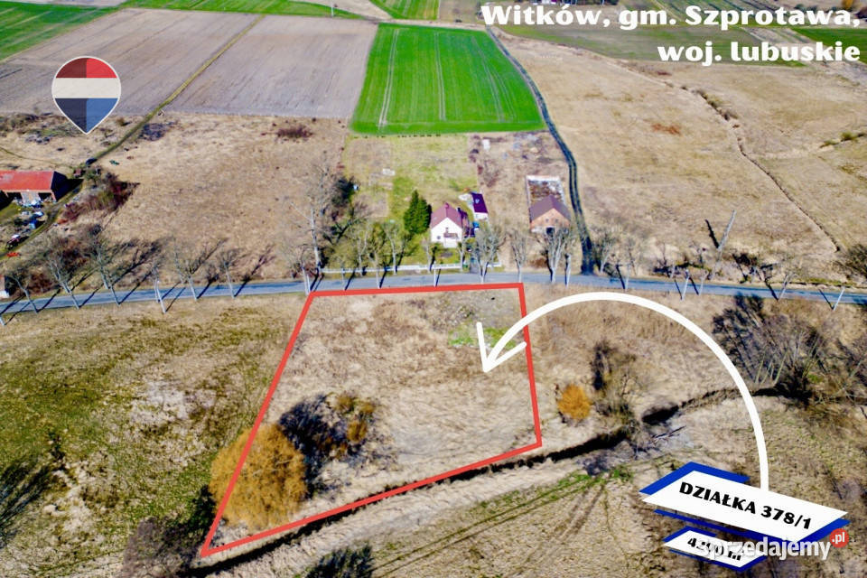 Na sprzedaż działka budowlana 4200 m Witków