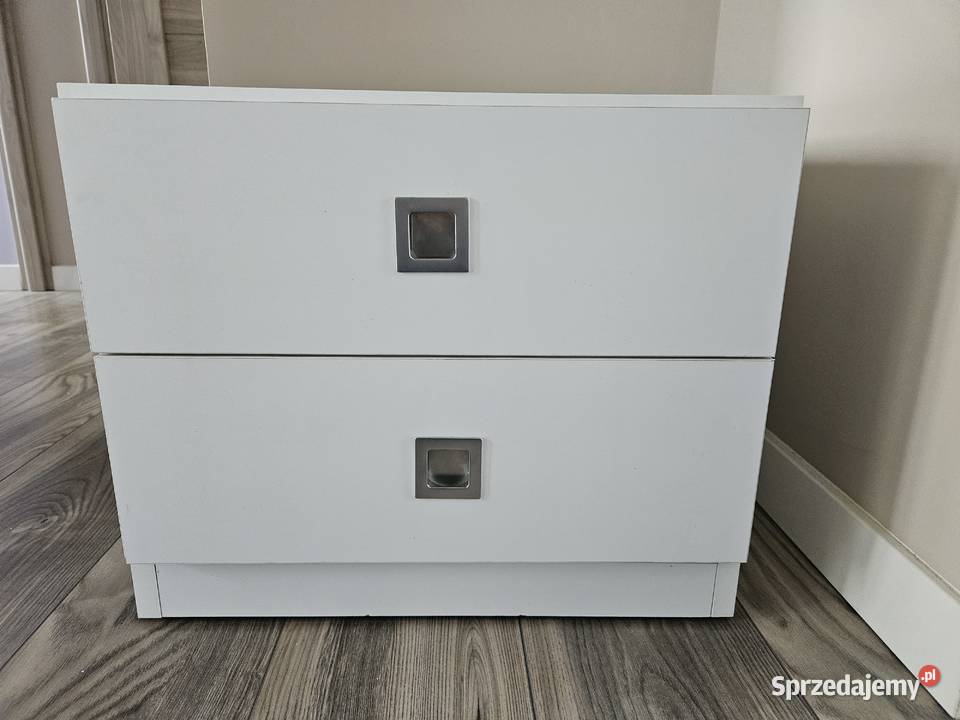 Szafka nocna biała z szufladami Modern Box stan Dom i Ogród małopolskie Kraków