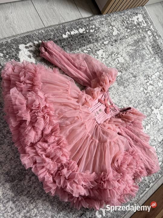 Sukienka tutu księżniczki pudrowy róż 8692 NOWA Princess Szczecin