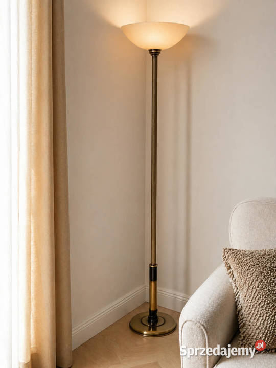 Komplet lamp mosiężnych vintage żyrandol Łańcut