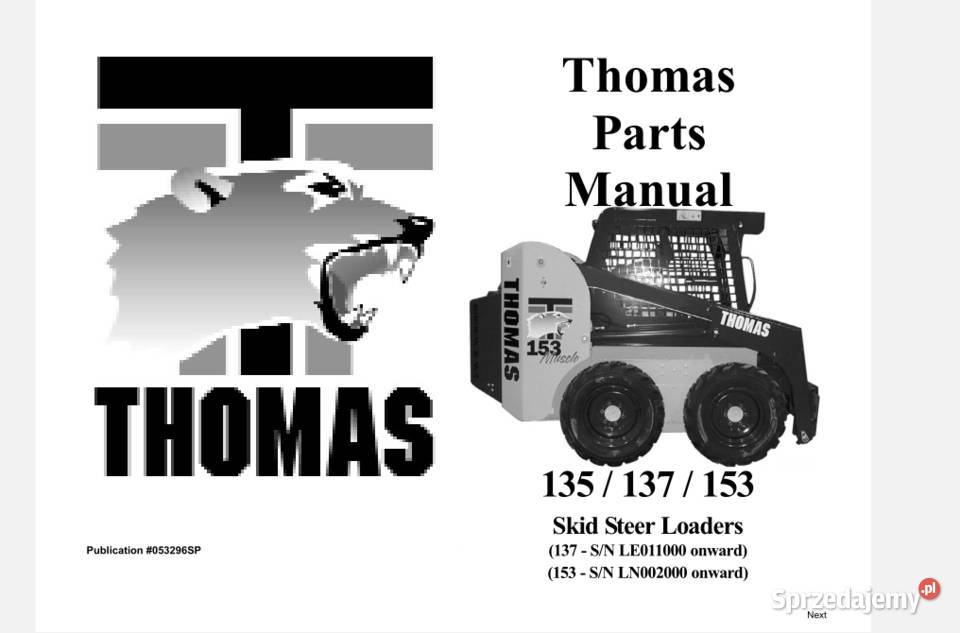 Thomas 83 153 85 105 133 135 137 katalog części świętokrzyskie Kielce