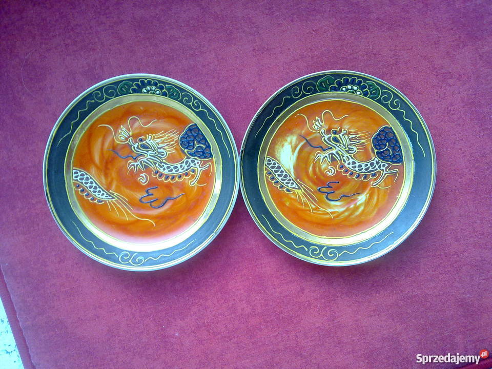 Talerzyki deserowe ręcznie malowane mazowieckie Warszawa
