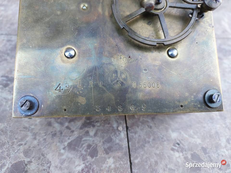 M025 Mechanizm starego zegara ściennego FMS Antyki Tczew sprzedam
