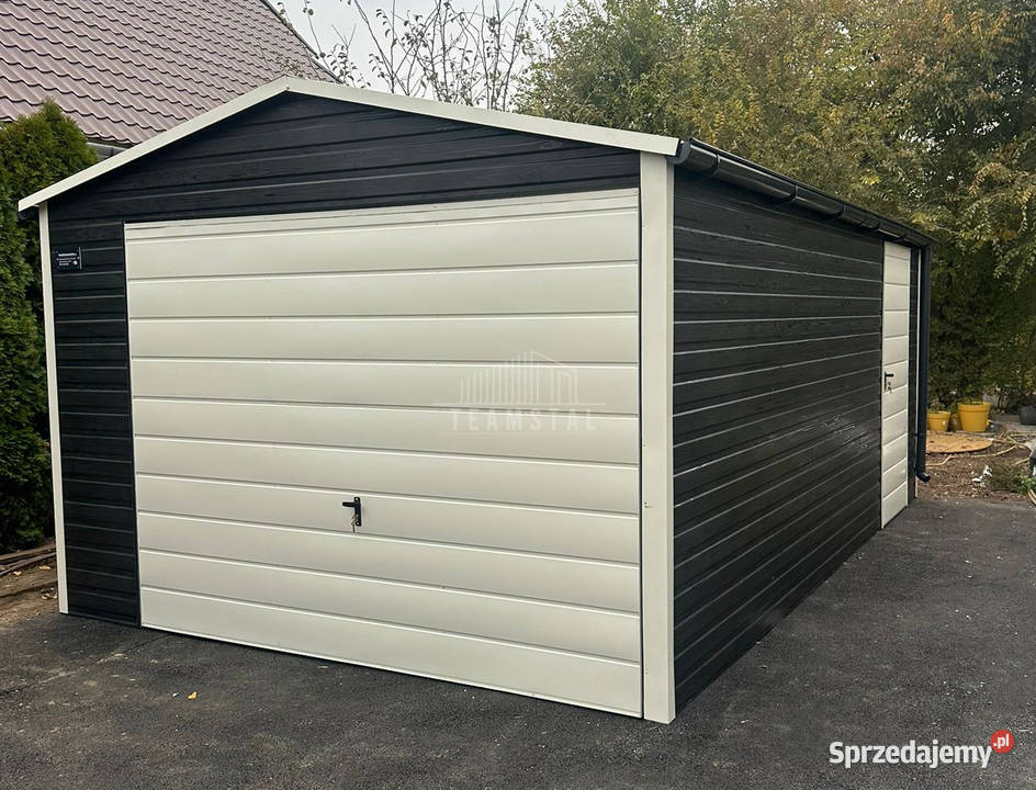 Garaż blaszany 35x5m Brama uchylna drzwi Sanok