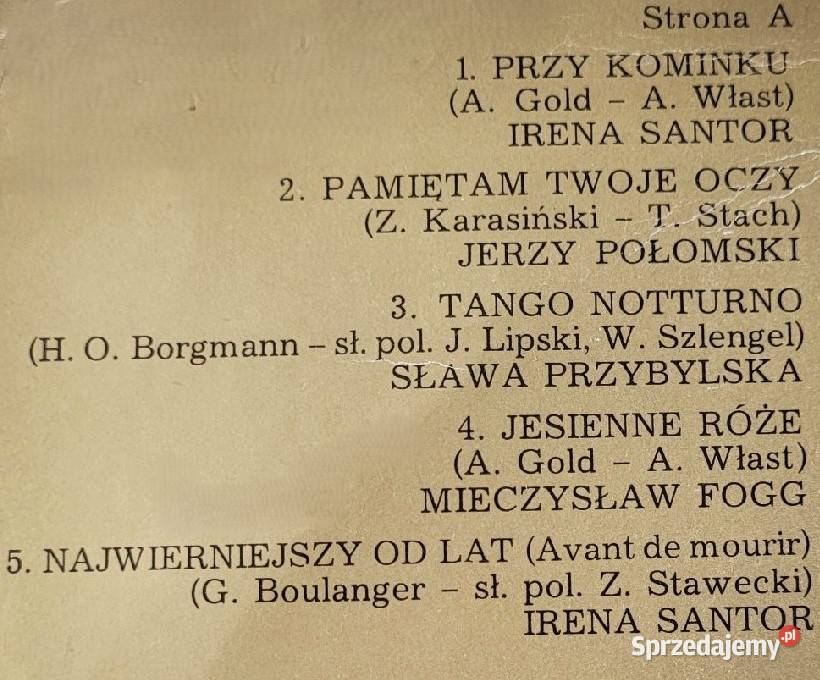 Tango Dawniej i Dziś 1979 MłynarskiPołomski