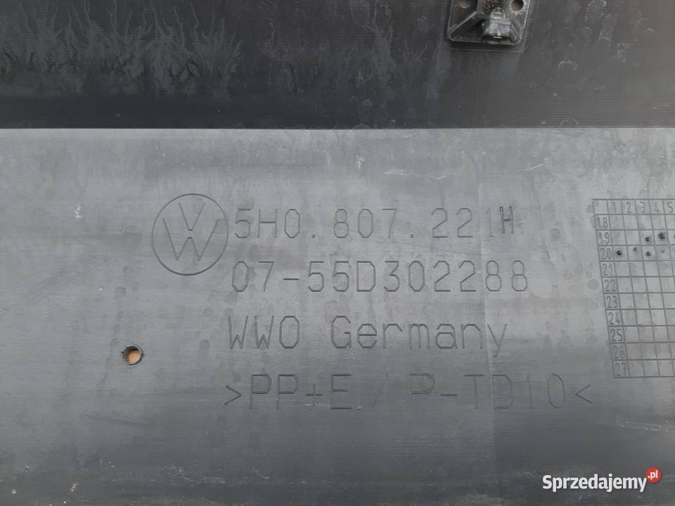 VW GOLF VIII 8 ZDERZAK PRZÓD PRZEDNI 5H0807221H lubuskie Bieleń