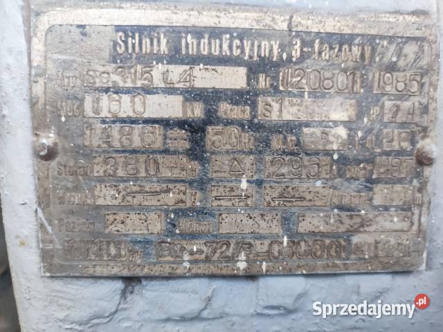 Silnik elektryczny 160kw 1486obr kujawsko-pomorskie Toruń