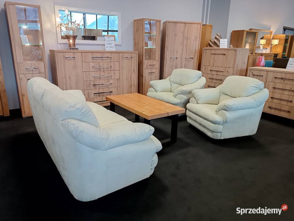 Nowy Komplet 311 ze spaniem SARA Tkanina Olesno sprzedam