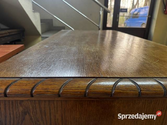 Biurko dębowe stan b duże antyk Pustków-Osiedle