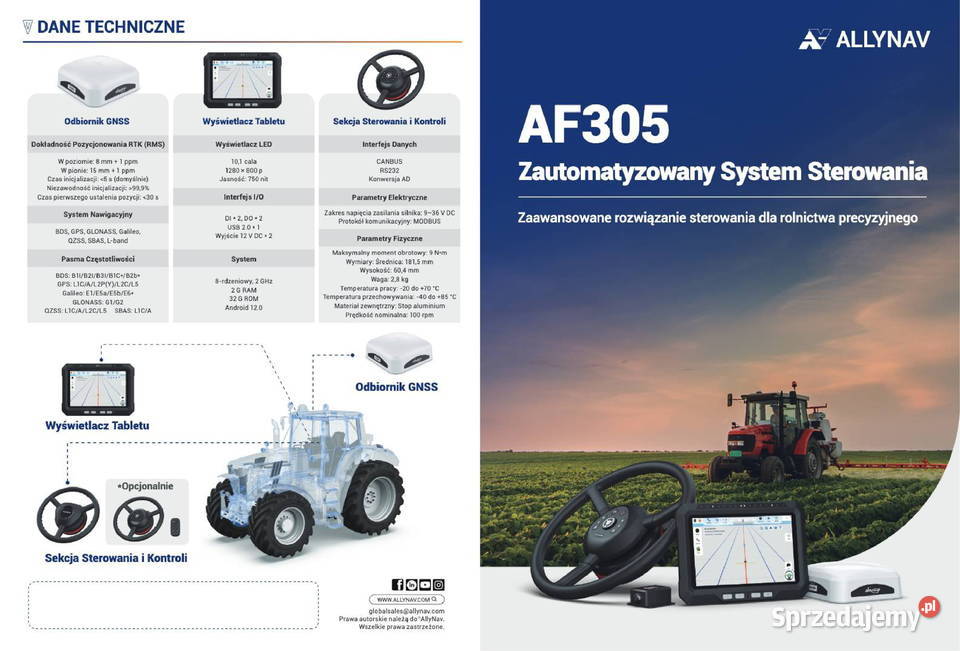 Nawigacja Allynav 305 podlaskie Rzędziany sprzedam