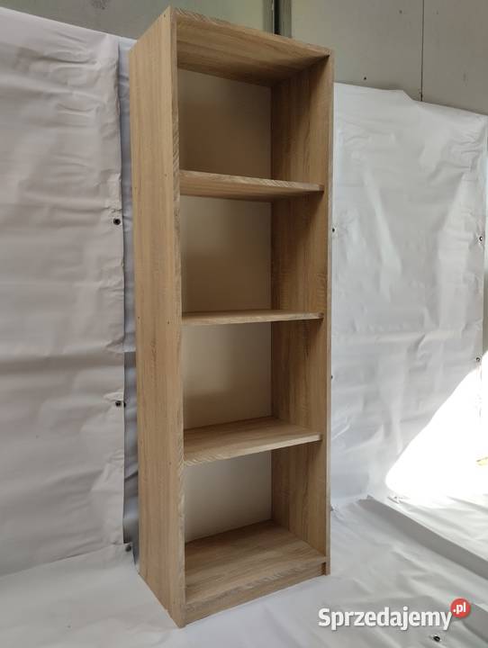 Regał na książki 58 x 35 x 180 4 poziomy Unisław