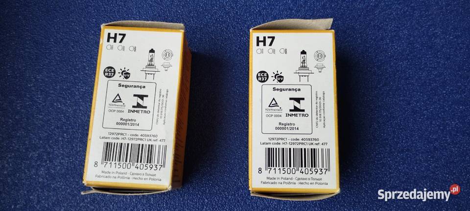 Żarówki H7 Philips Motoryzacja sprzedam