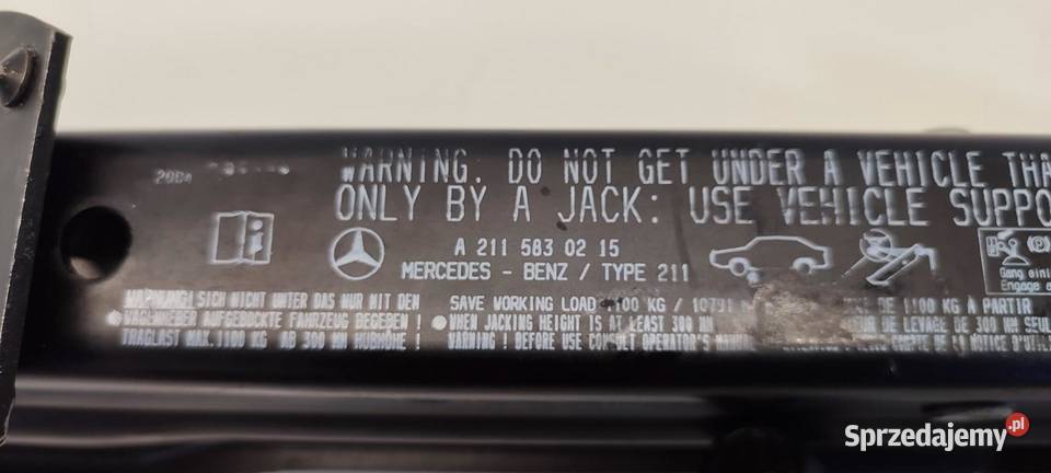 MERCEDES W211 LEWAREK PODNOŚNIK A2115830215 dolnośląskie