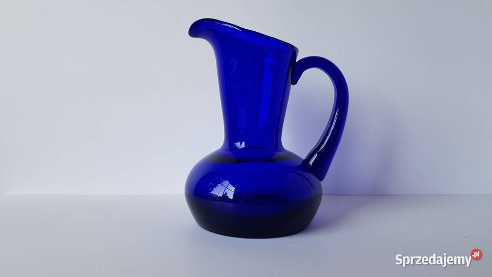 Kobaltowy dzbanek dzban Fiedorowicz Ząbkowice śląskie Dąbrowa Górnicza