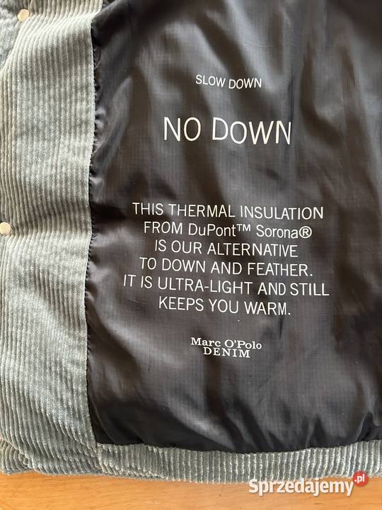 Kamizelka sztruksowa XL ciepła z puchu Opole