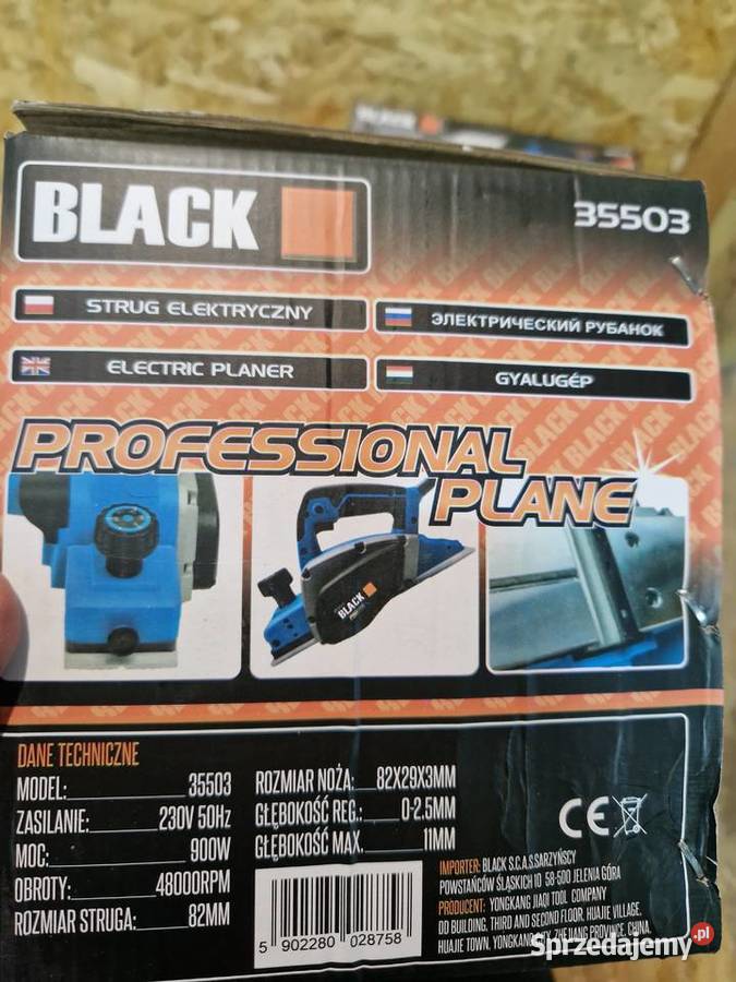 STRUG ELEKTRYCZNY DO DREWNA HEBEL 1500W HEBLARKA Głogowa