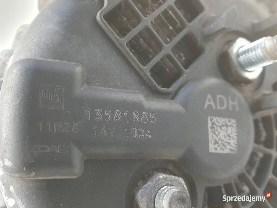 ALTERNATOR Opel Astra IV J 14 T turbo 13581885 lubelskie Rudka sprzedam