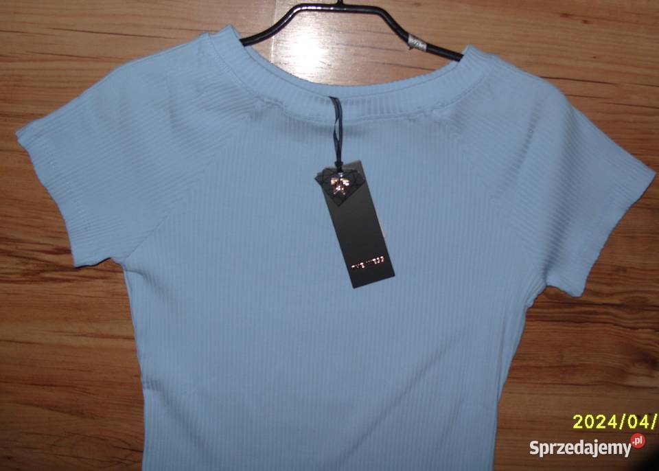 NOWY Prążek Baby Blue dekolt łódka Monetka r ML niebieski Rawicz sprzedam