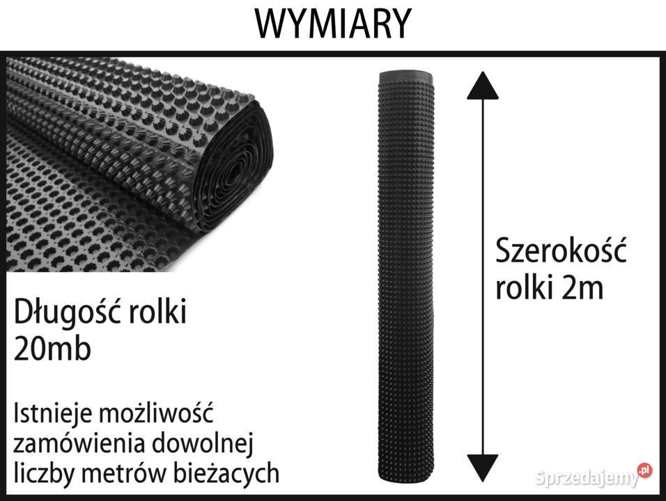 Folia kubełkowa 8mm fundamentowa do fundamentów