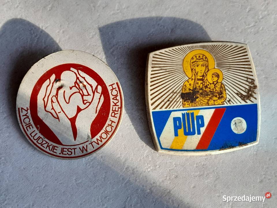 Stare przypinki PRL zestaw 6 sztuk retro vintage Pozostałe Dąbrowa Górnicza