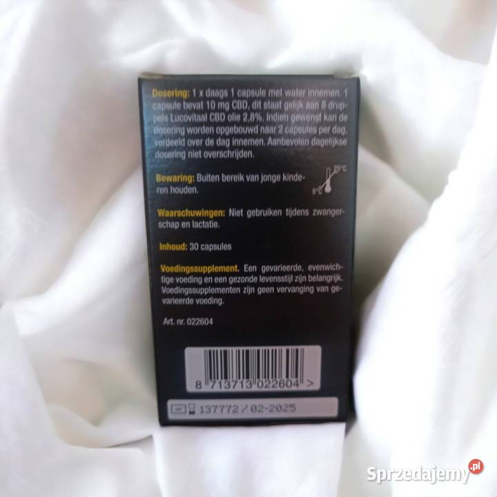 Lucovitaal Olej konopny CBD 10mg 30 kapsułek łódzkie Łódź sprzedam