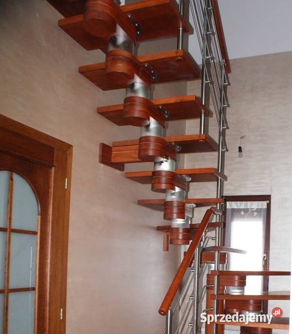 Schody drewniane DUDA model Moreno 180 vertical wewnętrzne Kościan